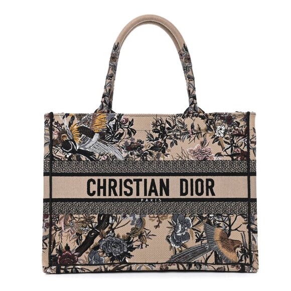Dior Book Tote Embroidered Floral Canvas - BRAND NEW - Picture 1 of 11